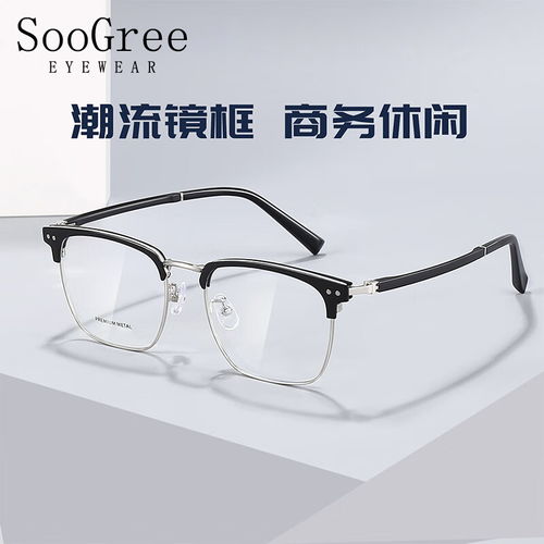 卡通男生头像带眼镜框近视