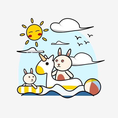 夏季小兔子海上卡通小场景图片大小4167x4167px图片尺寸482.36kb来自png搜索网pngss.com免费免扣png素材下载白云波浪飞鸟卡通手绘可爱动物蓝天矢量图太阳兔子文艺