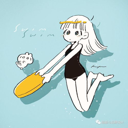 插画丨萌系二次元简笔画美少女,概括充满青春活力的少女日常