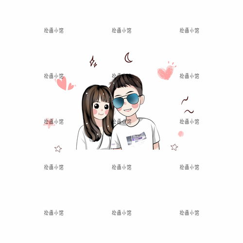 彩萌手绘真人漫画定制卡通q版照片转绘画情侣头像装饰礼物