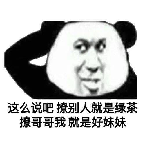 熊猫头表情包i不理我你就等着带绿帽子