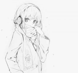 卡通人物素描头像动漫