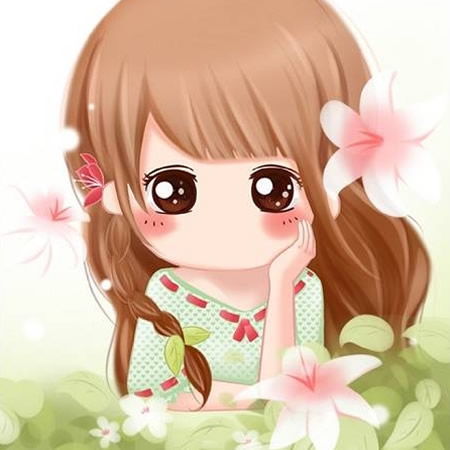 百合仙子动漫女生头像图片扣扣居