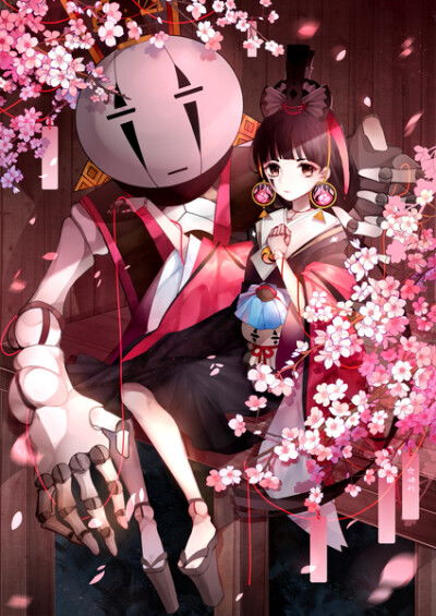 桃花妖阴阳师唯美动漫插画封面头像高清图片,堆糖,美图壁纸兴趣社区