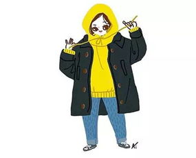 卡通人物穿西装头像涂鸦