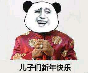 儿子们新年快乐