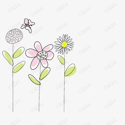 简约清新手绘花卉素材图片免费下载高清png千库网图片编号9300060