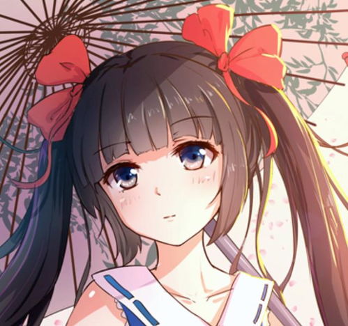 动漫女头像笑容甜美的和风少女,人生最好的年华要好好把握
