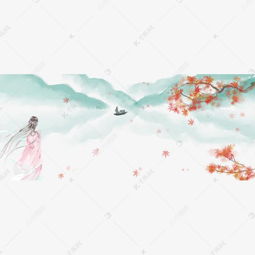 卡通手绘背面的女子望向远方船上的男子素材图片免费下载高清psd千库网图片编号11442334
