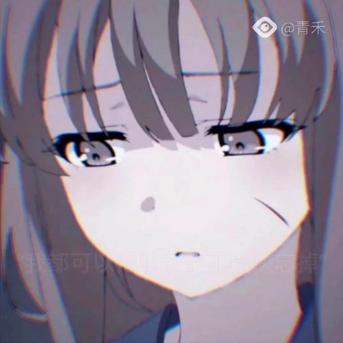 头像女生卡通伤感哭泣