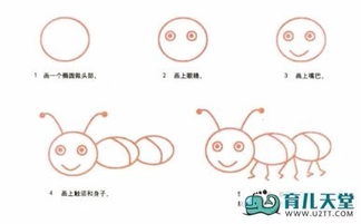 如何画简易蚂蚁