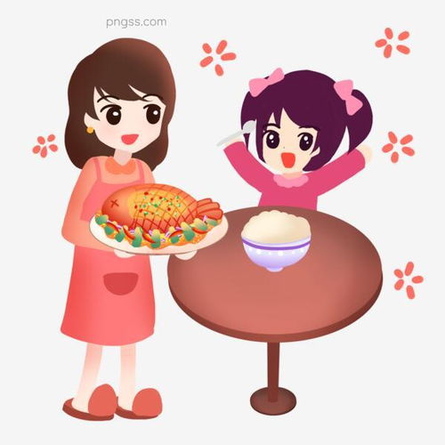 慈祥妈妈给女儿做饭图片大小2480x2480px图片尺寸1.2mb来自png搜索网pngss.com免费免扣png素材下载爱子白饭成长慈祥妈妈饭桌关爱孩子红烧鱼教育开心美食母爱母亲