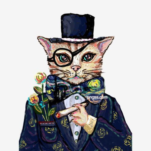 油画绅士猫咪手绘插画设计图片大小2000x2000px图片尺寸3.16mb来自png搜索网pngss.com免费免扣png素材下载插画抽烟创意动物仿油画复古猫咪萌宠装饰图案