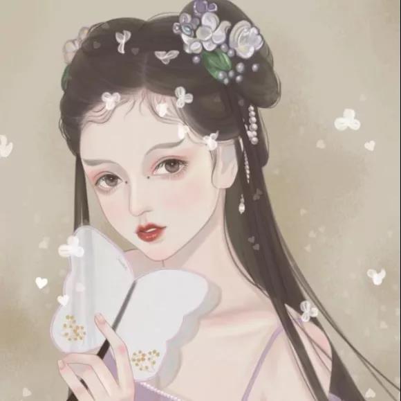 仙气十足的女子古风动漫头像温山软水繁星万千,不及你眉眼半分