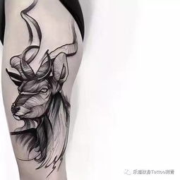 纹身素材鹿