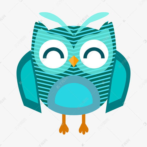 绿色猫头鹰动物素材图片免费下载千库网