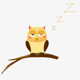 黄色的猫头鹰手绘插画图片素材其他格式下载动漫人物大全