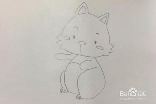 可爱的松鼠的铅笔画画法