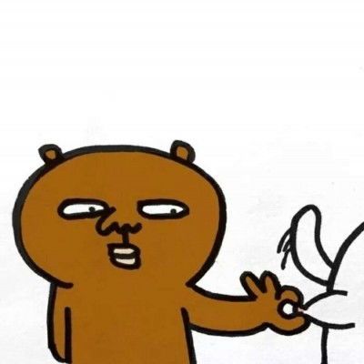 卡通情侣头像一对呆萌一左一右