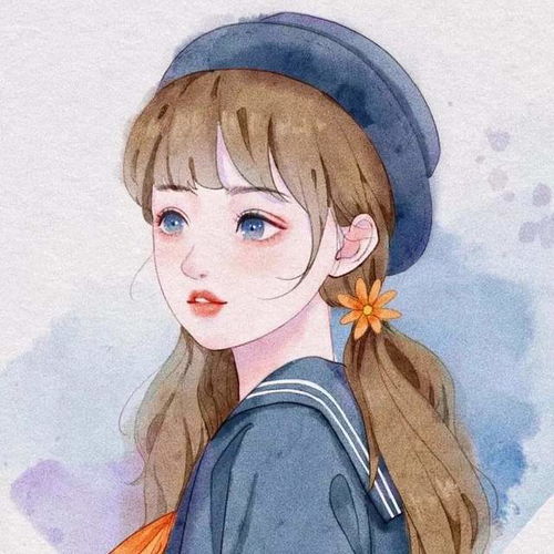 超多气质高冷的手绘女生头像闺蜜头像