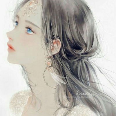 唯美插画动漫女孩头像图片,绝对的值得你使用的