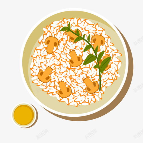 卡通美食香菇米饭矢量图美食蔬果蔬菜蔬菜沙拉西餐餐饮香菇米饭元素免抠png设计图片免费下载页面网页平面电商创意素材手绘食材素材