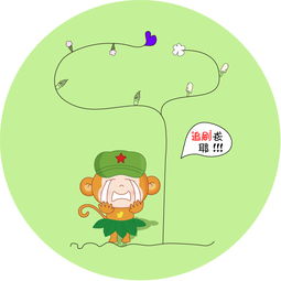 卡通猴子头像