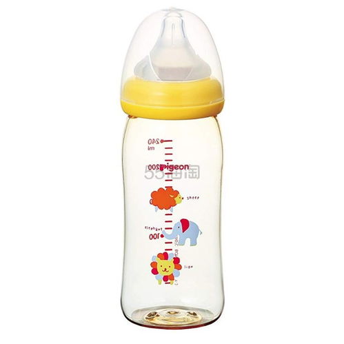 pigeon贝亲母乳实感哺乳奶瓶240ml动物图案