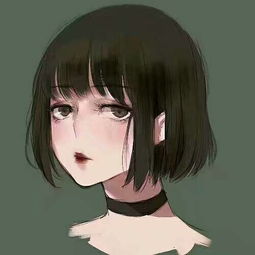 短发女孩图片,最好是彩铅画类的,多一点,适合做头像的