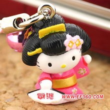 可爱饰品hellokitty日本限量手机链