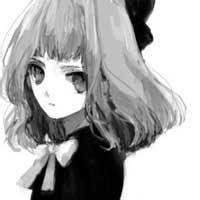 女生头像黑白素描简约微信头像图片大全