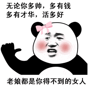 沙雕搞笑熊猫头表情包