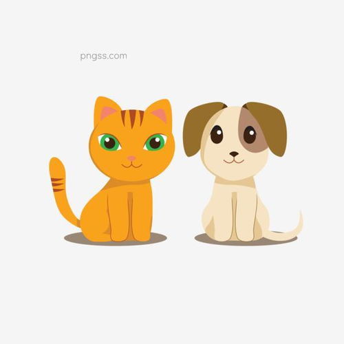 狗狗与猫咪免扣png图片大小2000x2000px图片尺寸101.03kb来自png搜索网pngss.com免费免扣png素材下载ui橙色宠物呆萌合影灰色卡通手绘可爱猫咪免扣矢量插画网页设计小动物