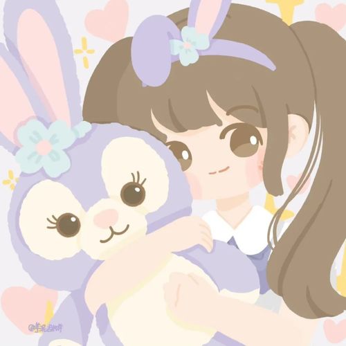 微信头像迪士尼主题少女动漫头像,手绘风格太可爱了