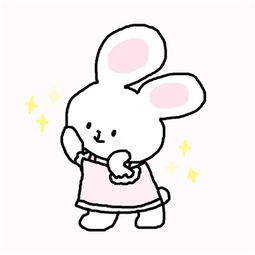 小兔子头像简笔画卡通图片2018这一生我都只爱你这一张脸