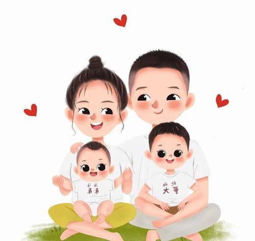 今日头条更新亲子系列卡通头像