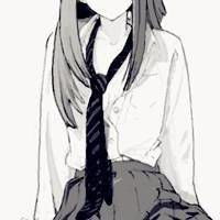 女生素描卡通头像动漫头像