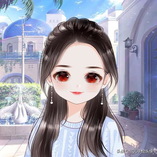 超萌的可爱卡通动漫女生头像,满满的正能量
