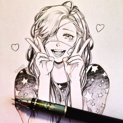 哇哦一波素描动漫美女强势来袭,这个画风给满分