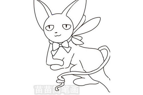 魔卡少女小樱斯比简笔画怎么画