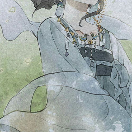 古风女头他是暗不下来的黄昏也是明不起来的清晨