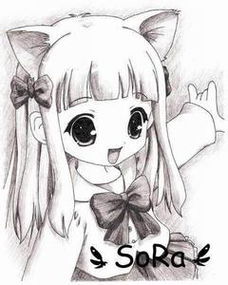 动漫少女漫画简笔画图片