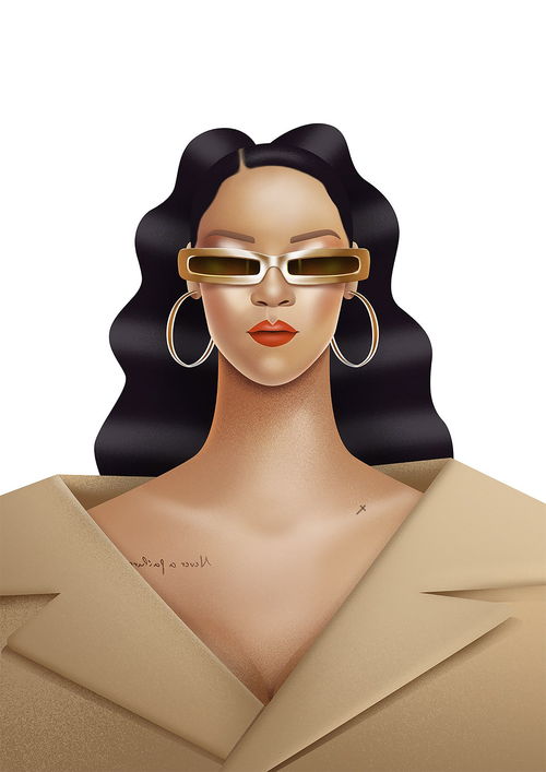 deryadurmaz卡通人物肖像插画