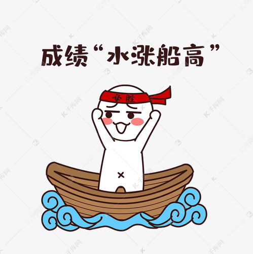 成绩水涨船高高考考试搞笑表情包简笔画小人素材图片免费下载千库网