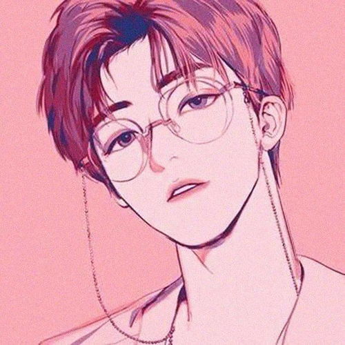 动漫男含眼镜男