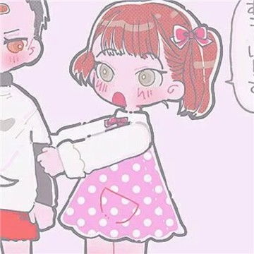 粉色少女系动漫情头头像