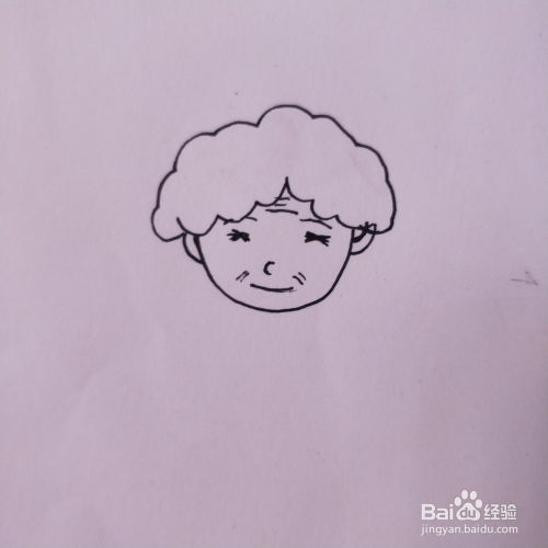 怎么画老奶奶的卡通简笔画