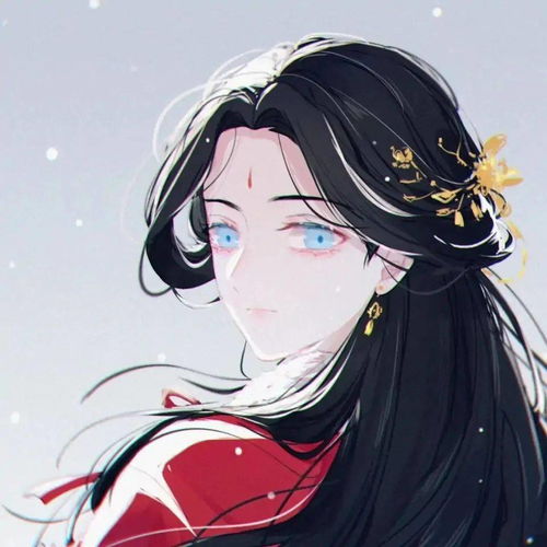 意境古风漫画女生头像相恨不如潮有信相思始觉海非深