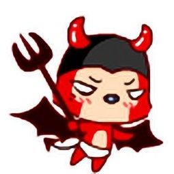 求两张天使和恶魔的卡通情侣头像急