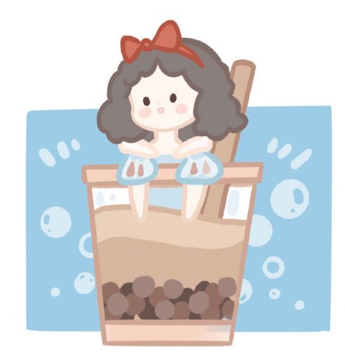 q版动漫可爱奶茶迪士尼公主系列